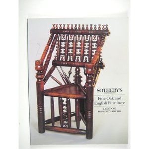 Sothebys Auction Catalog May 1994 Fine Oak and English Furniture London